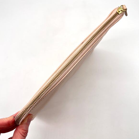 MARK AND GRAHAM Commute Clutch Blush Pink Leather Travel Business Accessory - Picture 8 of 16